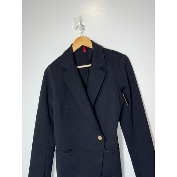 NWT SPANX The Perfect Asymmetrical Blaze Size Medium Women in Black - Picture 4 of 11